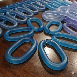 Chaîne en résine faite à la main, écologique, en forme de hibou ange, modèle rétro tendance, couleur amovible - Product Image 5