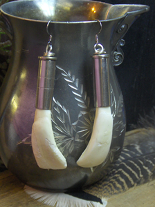 Eco-Friendly Bone <b>Earrings</b> Handmade Craft - Product Image 2