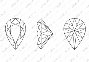 Péridot naturel, pierre précieuse en vrac, taille poire facettée 7x5 mm, 2 carats, excellente qualité pour la fabrication de bijoux, certifié par un tiers, semi-précieux bleu R - Product Image 5
