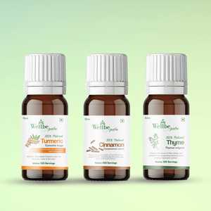 Kit de Bienestar Herbal Natural para el Cuidado Cardiovascular |   Cúrcuma (Curcuma Longa), Canela (Cinnamomum Verum), Tomillo (Thymus) en Botella Líquida - Product Image 1