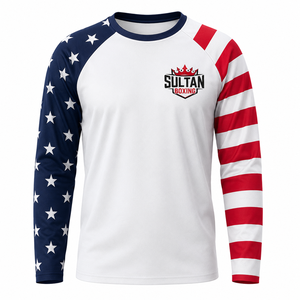 Maillot de sport personnalisé à manches longues avec drapeau national - Product Image 3