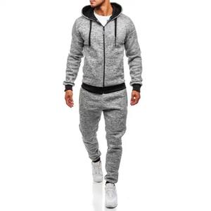 Survêtements de sport d'hiver pour hommes, imprimés, à capuche, 100 % coton, longueur intégrale, vente en gros, OEM/ODM de qualité supérieure - Product Image 6
