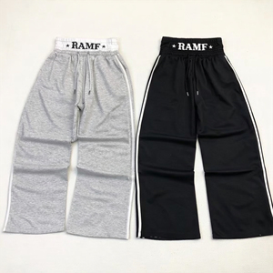 Pantalones Baggy Personalizados para Hombre, Estilo Urbano Vintage, de Algodón, Anchos, Holgados, de Doble Cintura, para Hip Hop - Product Image 1