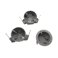 Caja de Conexiones Redonda para Techo de PVC, 1 Entrada, con Terminales de Tierra y Tornillos, Certificación ETL, Gris/Azul, Nivel de Protección IP65