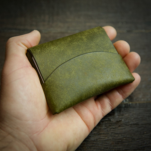 Minimalist Leather Stitchless <b>Wallet</b> Handmade Front Pocket Slim Card Holder <b>RFID</b> <b>Blocking</b> Men LSW-0031 - Product Image 1