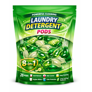 Potentes Cápsulas de Lavandería Halal Ecológicas 8 en 1, Multilimpieza con Enzimas Vegetales, Protector de Color, Lavado Automático en Máquina - Product Image 2
