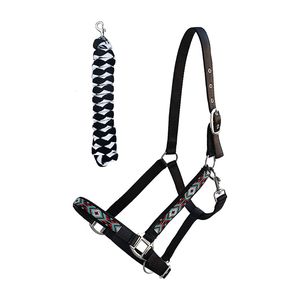 Premium Nylon Horse <b>Halter</b> with Solid Brass Buckles Adjustable Heavy-Duty Equestrian Headstall - Product Image 6