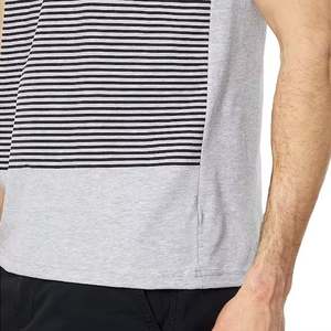 Custom Striped <b>Men</b> Tank Top Performance <b>Gym</b> <b>Vest</b> Breathable Training Singlet Wholesale Streetwear Sleeveless Fitness Wear - Product Image 3