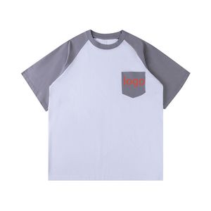 Camiseta Raglán para Hombre, Impresión de Logotipo Personalizado, Bordado Directo de Fábrica, Camiseta Raglán Premium, Mezcla de Algodón y Poliéster, Ropa Personalizada - Product Image 6
