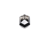 OM GEMS Diamante Hexagonal Suelto Cultivado en Laboratorio en India, Grado PK1-2, Corte Geométrico Único, Certificado por Terceros, Perforado con Láser IDI