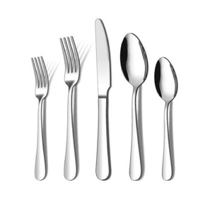 Cucharas, Tenedores y Cuchillos de Grado Alimenticio, Juego de Cubiertos de 4 Piezas, Suministros para Restaurantes, Juego de Cubiertos Reutilizables y Sostenibles, Acabado Brillante - Product Image 6