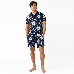Conjunto de Camiseta Polo y Pantalones Cortos para Hombre, Premium, Transpirable, de Algodón, Ropa Casual de Verano, Fabricación OEM ODM - Product Image 1