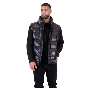 Chaleco acolchado con capucha para hombre, para invierno, para exteriores, con material resistente al viento y un estilo moderno inspirado en la moda urbana. - Product Image 3