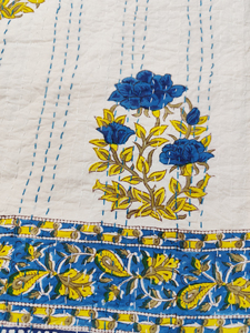 Juego de Edredón Silkgram Ecológico, Cosido a Mano, con Diseño Floral Clásico de Algodón, 300 Hilos, Personalizable, para Todas las Temporadas - Product Image 4