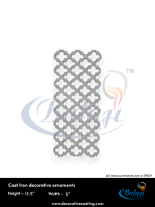 Balaji Metals BM-222 Piezas de Hierro Fundido de Alta Resistencia para Puertas de Jardín, Tratamiento de Superficie con Granallado, Metal Gris Altamente Pulido - Product Image 3