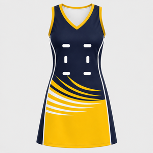 Nuevo Diseño Transpirable de Alta Calidad, Uniforme de Netball para Mujer Adulta 2026, Hecho a Medida, 100% Poliéster, Colores Personalizados SL-NU-07 - Product Image 3