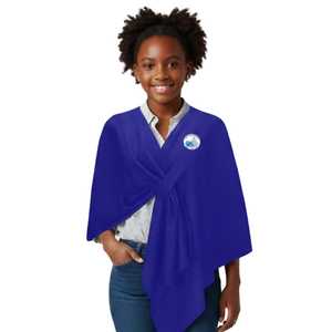 Jack and Jill Child Size Blue <b>Shawl</b> Soft Lightweight Elegant <b>Wrap</b> Fashion Scarf for Girls Casual Party Wear Accessory - Product Image 5