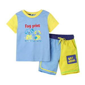 Ensemble chemise et short pour enfants, tenue estivale quotidienne, vêtements respirants et légers, taille personnalisée, chaîne d'approvisionnement directe - Product Image 4