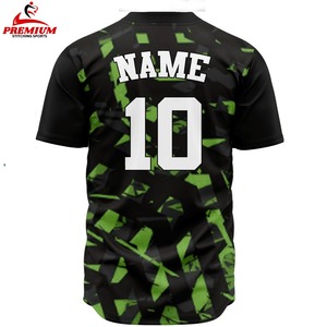 Top Selling Unisex Custom Sublimation Baseball Jersey V-neck Short Breathable Plus Size Custom Team Name High Quality 100% - Product Image 6