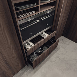 ตู้ครัวไม้หรูหราแบบโมดูลาร์สั่งทำพิเศษของโครงการ JY พร้อมดีไซน์ทันสมัยสำหรับใช้ในโรงแรม - Product Image 6