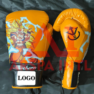 Guantes de Boxeo de Piel de Vacuno Genuina con Estampado de Goku, Diseño de Última Moda, Más Vendidos, para Niños y Adultos, Guantes de Boxeo Profesionales - Product Image 4