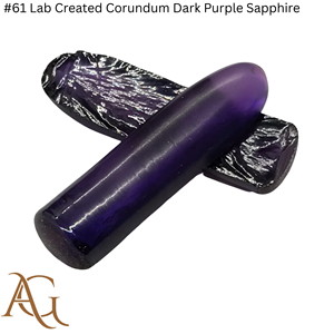 # 61 boules de saphir violet foncé en corindon créé en laboratoire, synthétiques, fusionnées par flamme, simulées, pour la découpe de pierres précieuses lapidaire - Product Image 1