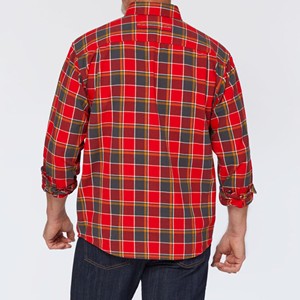Chemise en flanelle de bonne qualité, logo personnalisé, vente en gros d'usine, confortable, 100% coton, manches longues, chemise en flanelle à carreaux décontractée pour hommes - Product Image 3