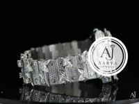 Montre mécanique de luxe, 18 mm, cristal saphir, analogique, boîtier en acier inoxydable, bracelet en strass, ton argenté, aspect diamant, cadeau