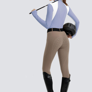 Top Trending Women’s Riding Shirt Zipper Design Quick Dry Anti Wrinkle Flexible Slim Fit Equestrian Horse Riding <b>Base</b> <b>Layer</b> - Product Image 4