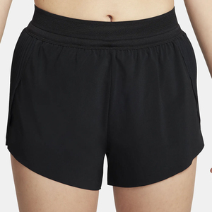 Shorts de sport pour femmes, taille haute, noirs, en tricot respirant, couleur unie, taille élastique, coupe classique, designs personnalisés pour l'été - Product Image 1