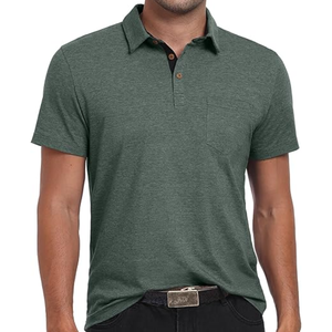 เสื้อโปโลผู้ชายผ้าเนื้อนุ่ม ระบายอากาศได้ดี แขนสั้น สไตล์ลำลอง คลาสสิก เหมาะสำหรับฤดูร้อน มีกระเป๋าเสื้อ - Product Image 5
