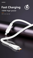 Kabel pengisian daya Cepat PD 100W TPE-kabel Data USB terlaris untuk ponsel | Model D86C
