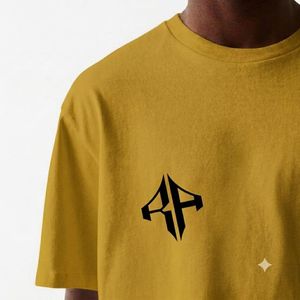 Camiseta Corta de Alta Calidad para Hombre, 100% Algodón, Estilo Casual, Holgada, con Logotipo Personalizado Serigrafiado, Color Azul Marino, de Secado Rápido, Cuello Redondo - Product Image 5