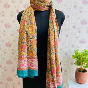 Main Bloc Imprimer Indien Coton Sarong Décoratif À La Main Plage Paréo Indien main bloc impression foulards coton étole - Product Image 1