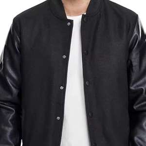 Vestes de baseball décontractées personnalisées avec logo de designer, manteaux Letterman en coton unisexe, vestes universitaires en gros - Product Image 5