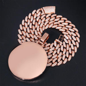 Colgante de disco de plata 925 con moissanita, diseño de ángel hip hop, personalizado de fábrica, superventas, certificado por terceros, unisex, para fiesta - Product Image 4