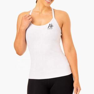Camisetas sin mangas de entrenamiento para mujer, blusas y camisas de tela transpirable con diseño personalizado al por mayor - Product Image 1