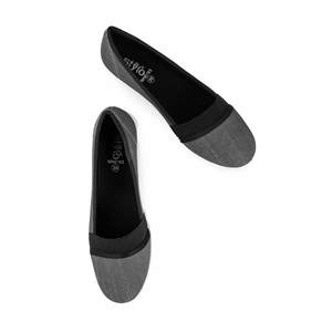 Baskets en toile grises WN6163, chaussures tendance et tendance - Product Image 1