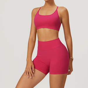 Sujetador deportivo de alta sujeción, sin costuras, transpirable, de malla, para gimnasio y correr, de secado rápido, hecho con material de spandex/nailon, para damas. - Product Image 5