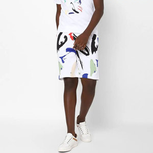 Pantalones Cortos de Playa para Hombre, Estampado a Cuadros Blancos, con Cierre de Cordón, Bolsillos, Estilo Casual, Tela de Lona Transpirable, 100% Algodón, Secado Rápido - Product Image 2