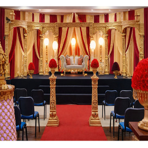 เวทีพิธีแต่งงานแบบอาหรับ ชุดตกแต่งเวทีงานเลี้ยงแต่งงานที่งดงาม ตกแต่งเวทีพิธีหมั้นสุดพิเศษ Tronto USA - Product Image 1