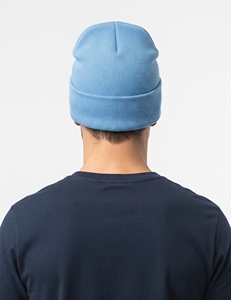 Gorro de Invierno Acrílico Unisex, Gorro Azul Personalizado de Punto, Cálido, Suave, Cortavientos, para Esquí, con Juego de Bufanda de Invierno - Product Image 5