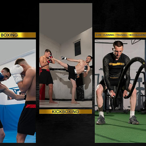 Shorts de boxe en satin légers, personnalisables avec logo d'équipe, shorts de combat, vêtements de sport anti-humidité pour le jour du match - Product Image 5