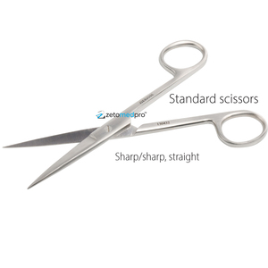 Tijeras Quirúrgicas Veterinarias para Mano Izquierda, Micro Tono, Acero Inoxidable Afilado/Inocuyo, 14.5cm para Disección de Precisión - Product Image 3