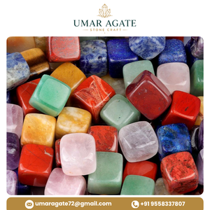 Cubo de piedras preciosas más vendido: Rubí, Zoisita, Ágata natural en forma de cubo, multicolor, suministro a granel, Ágata Umar, Gujarat - Product Image 4