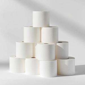 Papel Higiénico Ecológico, 10 Rollos, Pulpa de Madera Virgen, Suave, Duradero, Absorbente, Paquete de Papel Higiénico para Baño, Marca Privada OEM - Product Image 2