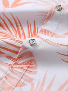 Conjunto de Camiseta de Manga Corta y Pantalones Cortos de Algodón con Estampado de Sublimación Personalizado para Hombre, Trajes de Playa con Botones - Product Image 3