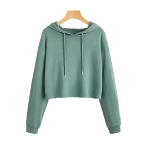 High Quality Custom Wholesale Lady Women Top Pullover Hoodie Crop <b>Club</b> Hoodies by Standard <b>International</b> - Product Image 3