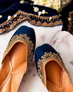 New Arrival Women Khussa Handmade Pumps Pakistani Traditional Flats Embroidered Comfortable Ladies Ethnic Shoes OEM ODM - Product Image 6