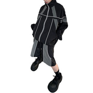 Ensemble de survêtement décontracté deux pièces personnalisé avec logo pour homme, ensemble short respirant unisexe, coupe-vent, collection 2026 - Product Image 6